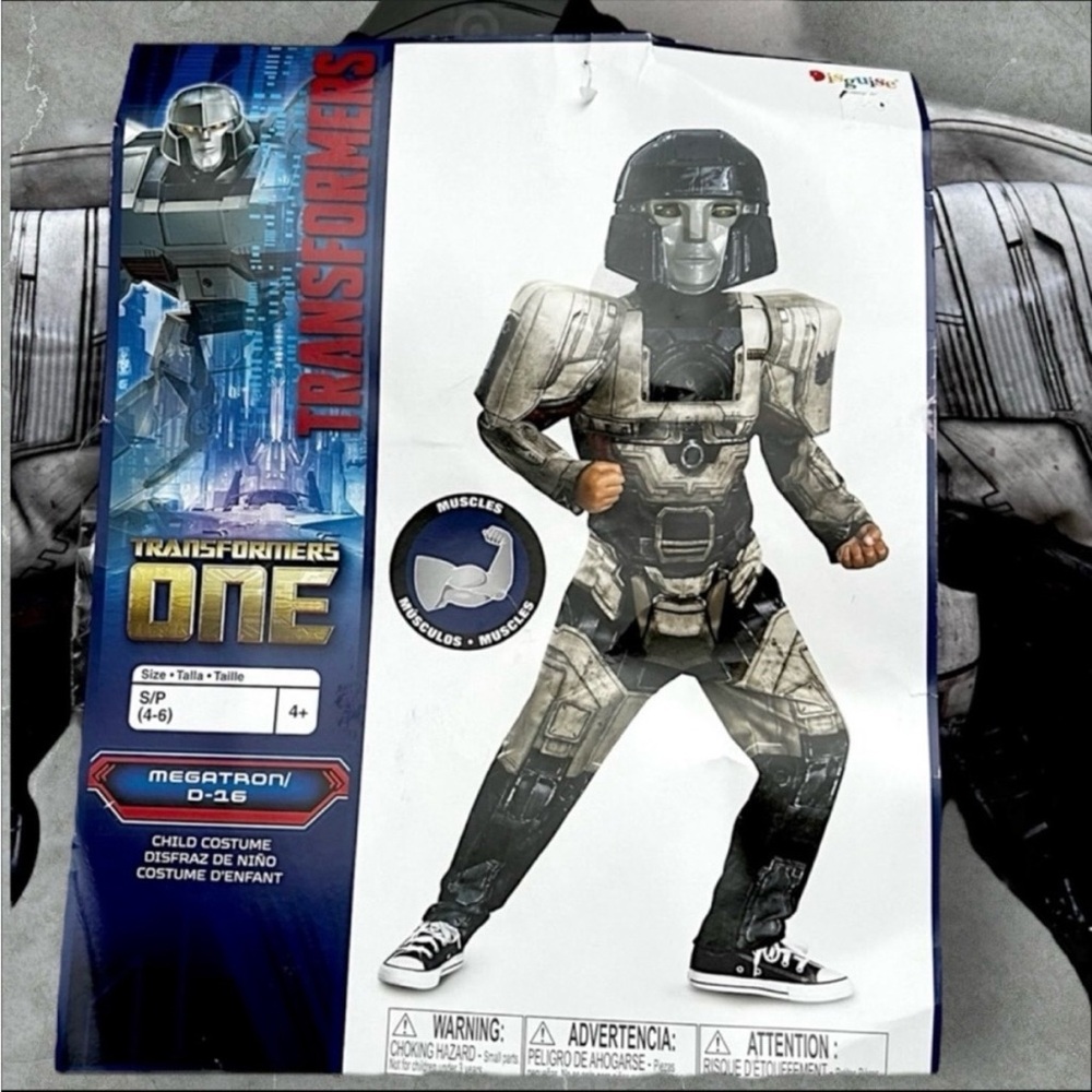 NEW Megatron Transformers One Classic Muscle Costume Size Small - Picture 3 of 7